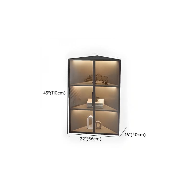 Nook Independent Utility Cabinet with Cabinet, Glass-panel Door, Bar Pull, Ink Top, and Light - image 19