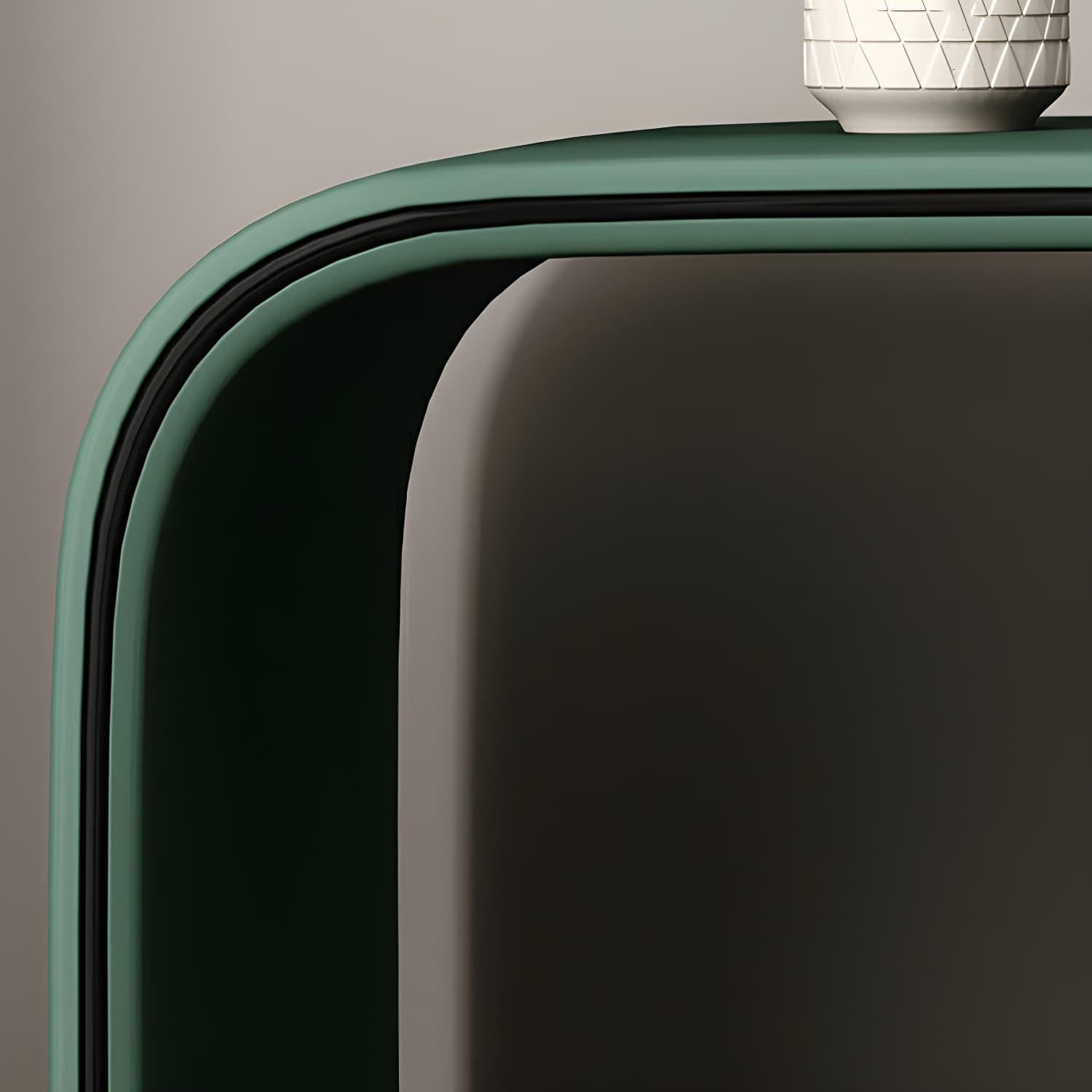 Modern Wood Vanity with Faux Leather Table Top & 2 Soft Close Drawers - image 12