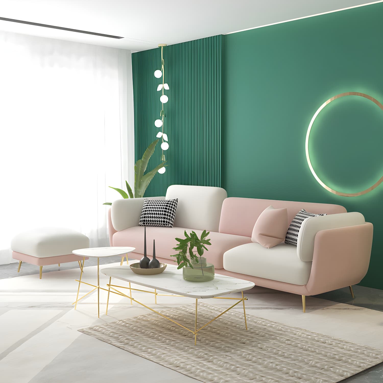 36" High Modern Velvet Square Arm Sofa with 2 Pillows Standard Sofa for Living Room - image 5