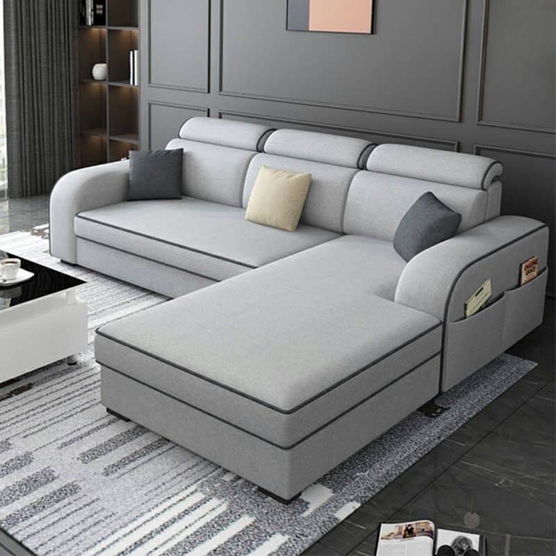 Square Arm Sectional Sofas with Adjustable Pillows and Storage - image 9