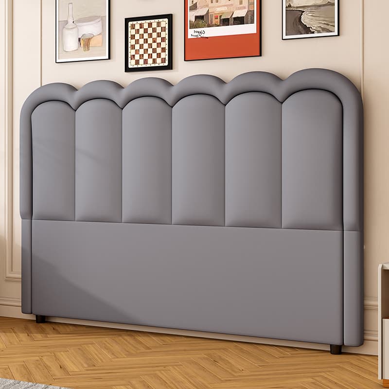 Modish Style Panel Headboard in Pine Wood with No Distressing for King/Queen/Full Bed, Featuring Sponge Upholstery Fill and Free-standing Standard Installation with Standard Height - image 5
