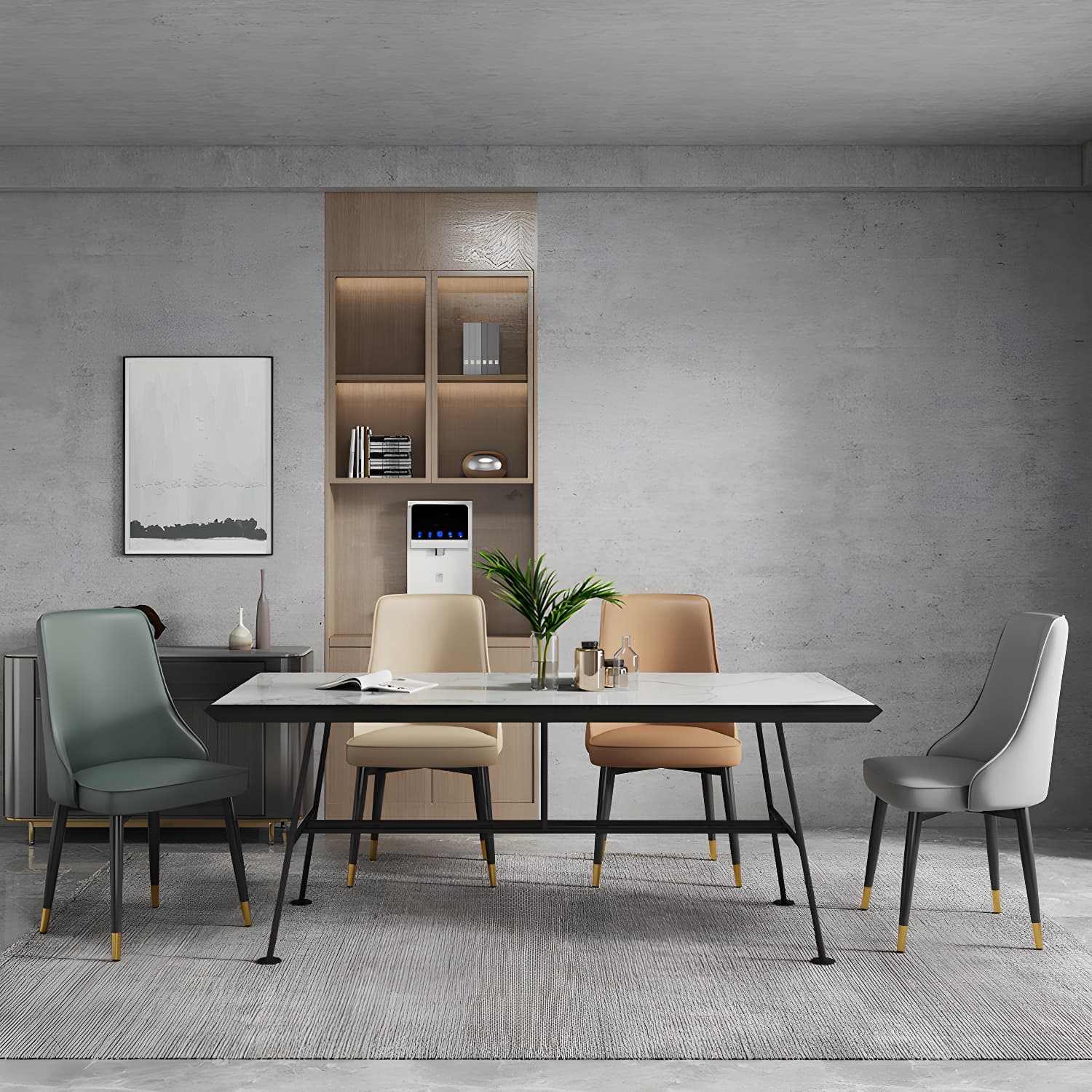 Glam Style Side Chair Upholstered Dining Chair for Dining Room - image 14