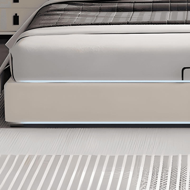 Solid Color Stitch-tufted Panel Bed for Bedroom - image 6
