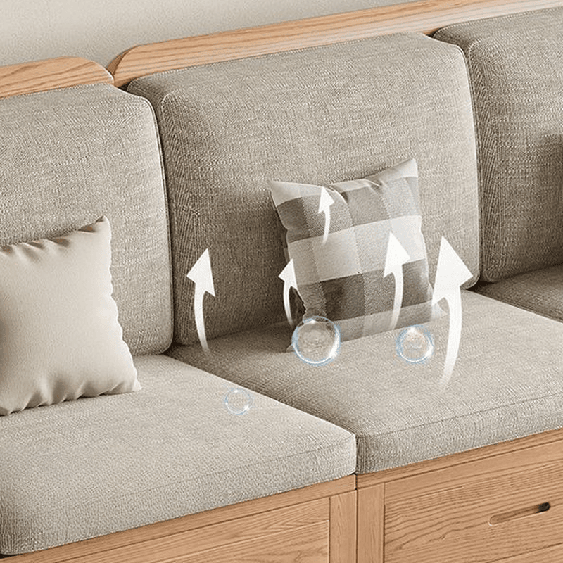 Versatile Straight/L-Shape Sofa/Sofa Recliner in Cotton for 5/Seats 2/1-seater with Drawer Storage and Horizontal/Left Orientation - image 7