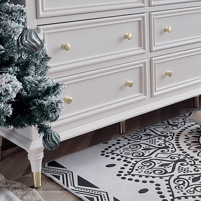 White Simplistic Solid+Composite Wood Double Dresser/Lingerie Chest with 9/8/4 Drawers Horizontal/Vertical - image 5