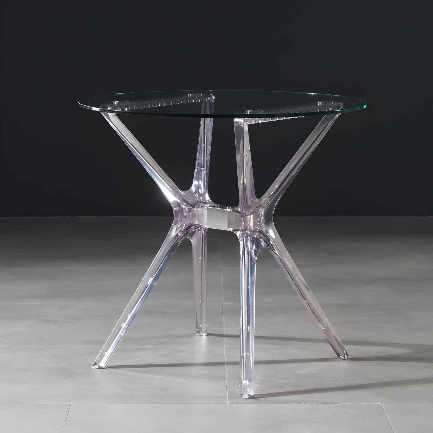 31.5" Modern Style Dining Table Round Glass Pedestal Dining Table for Home Use - image 3