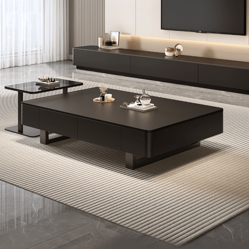 Rectangular Sledging Side Table with 2 Drawers - image 5