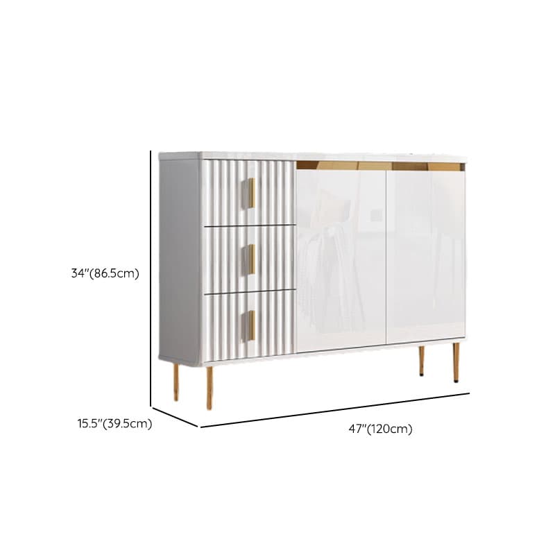 Luxurious Chalk Stone Standard Flooring Sideboard with 3 Doors & Variable Shelf - image 31