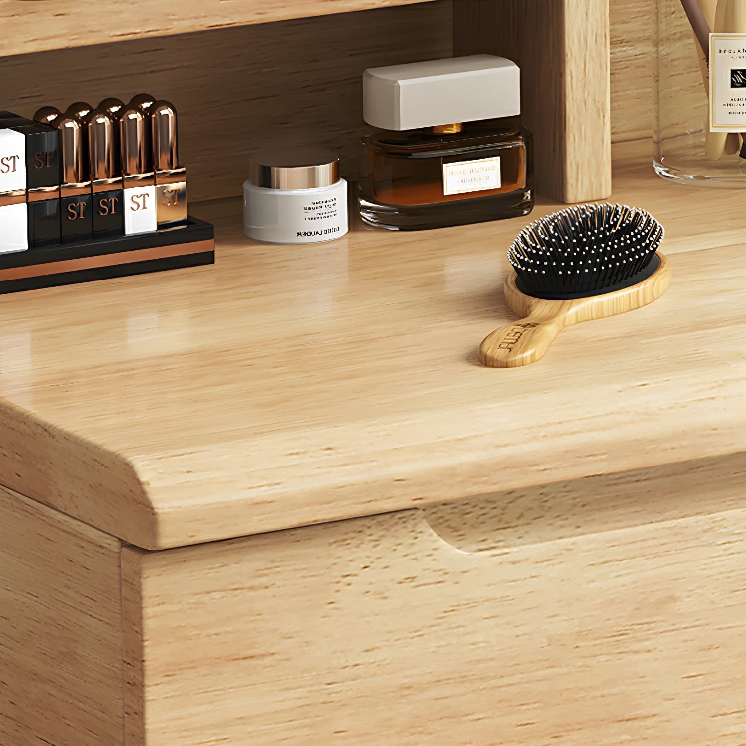 Light Wood/Bleached Wood/Gray Wood Sleeping Room 2 Drawers Lighting System with Tabletop Storage - image 12