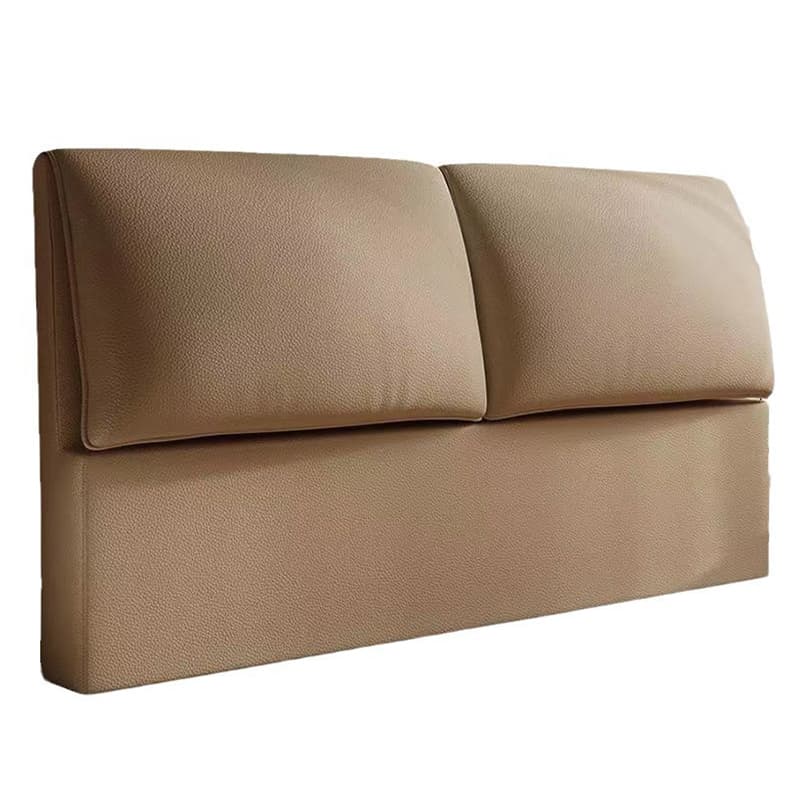 Trendy Panel Headboard in Natural Wood with No Distressing, Rectangle Shape for King/Queen/Full Bed, Cotton Upholstery, Standard Height - image 7