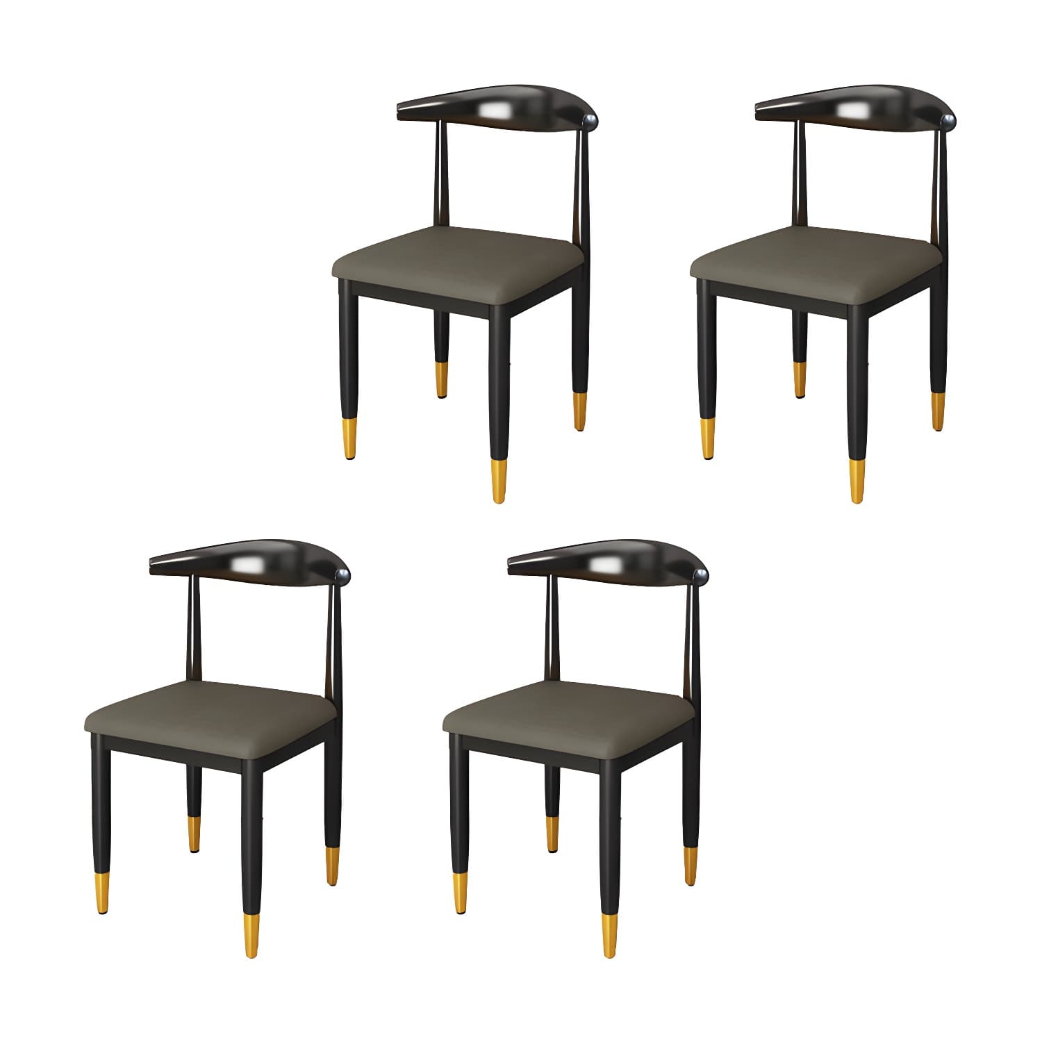 Indoor Open Back Dining Chair Industrial Upholstered Armless Chair - image 6