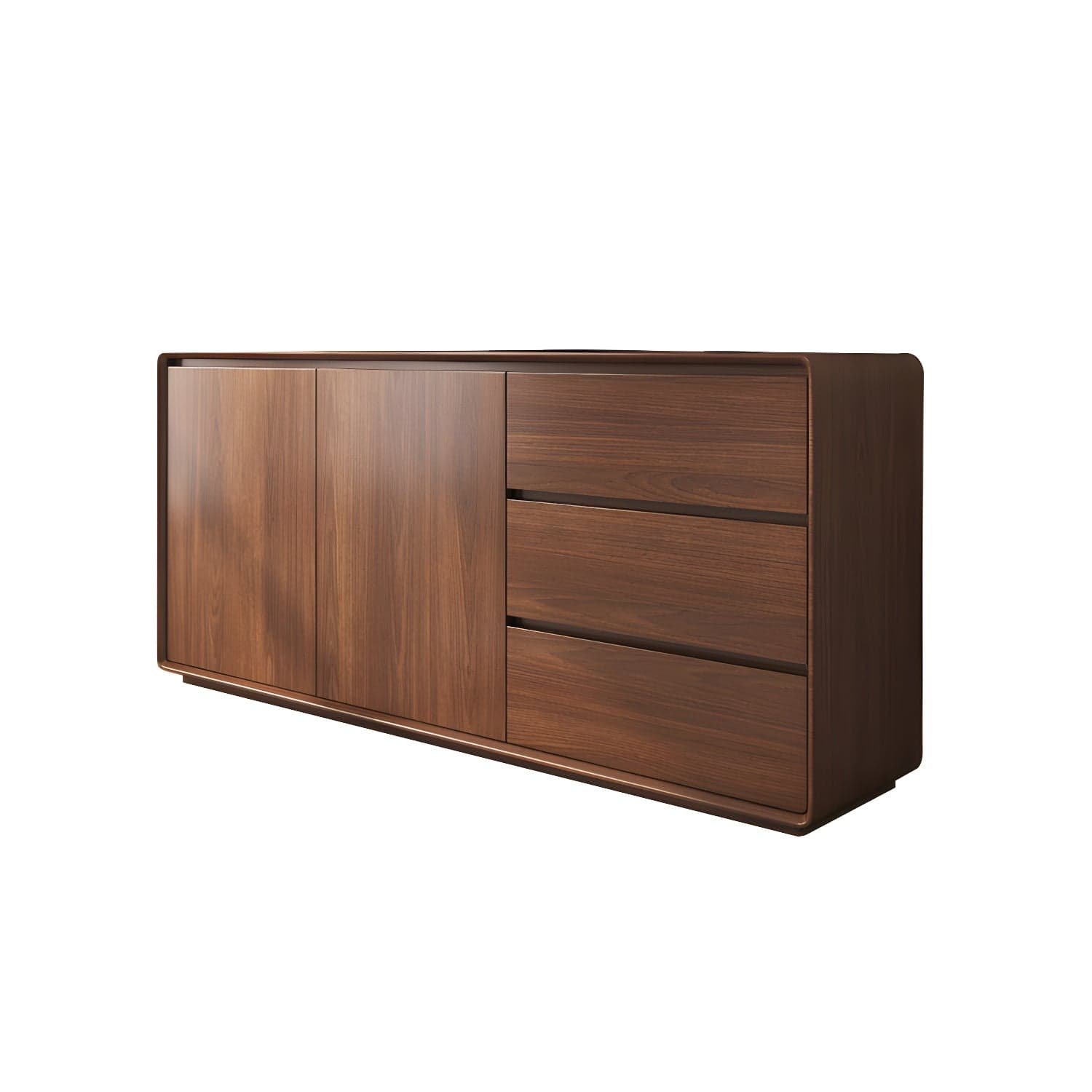 Modern and Contemporary Credenza Wood Dining Buffet with Cabinets and Drawers - image 4