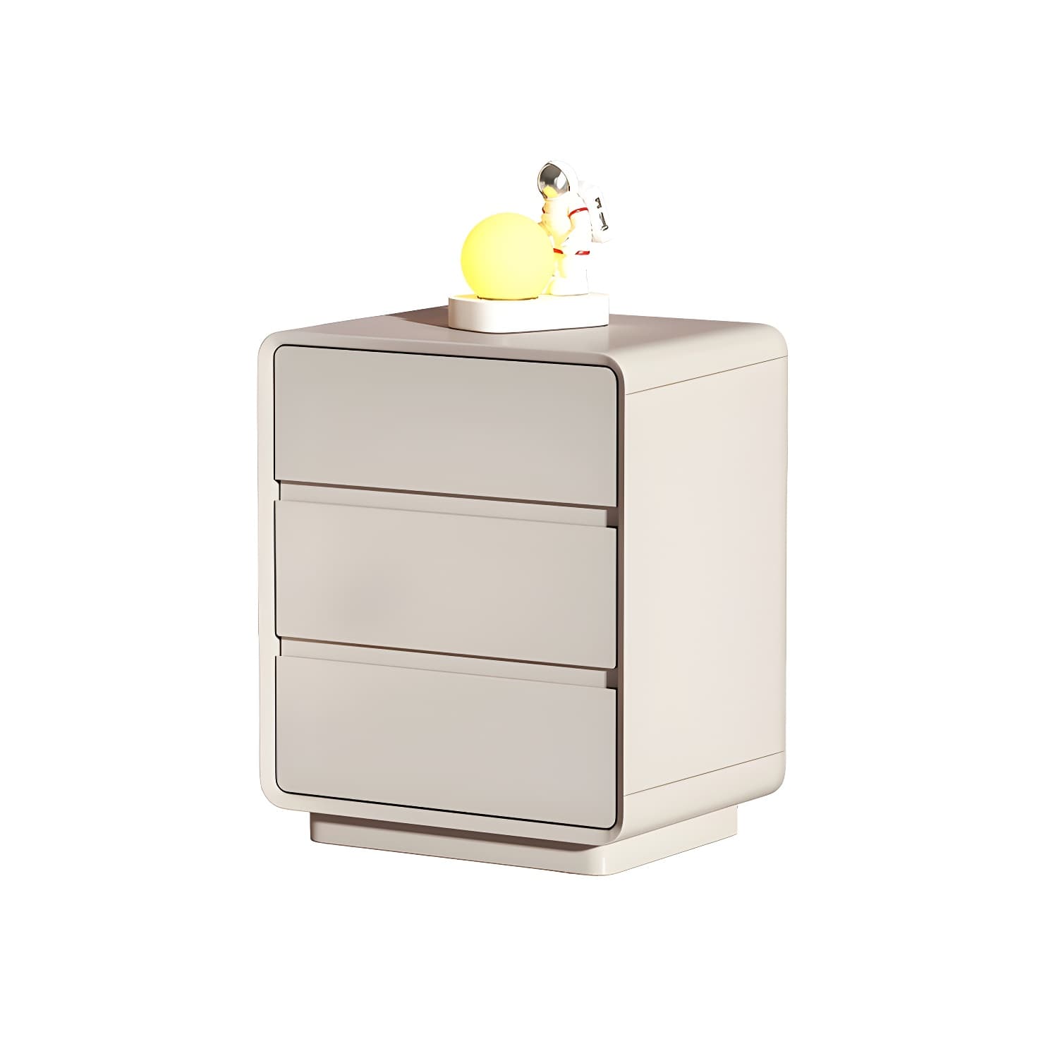 Modern Pine Wood Bedside Cabinet with 3 Drawers in Standard Height - image 8