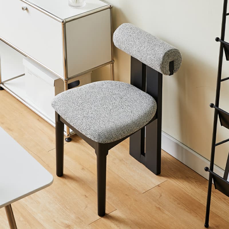 Stable Slat Back Upholstered/Faux Leather/Velour Armless Chair with Wood Legs in a Minimalist Style - image 8