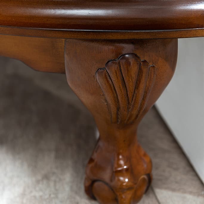 Traditional Medium Brown Corner Accent Cabinet with Wood Countertop and Exterior Shelving - image 8