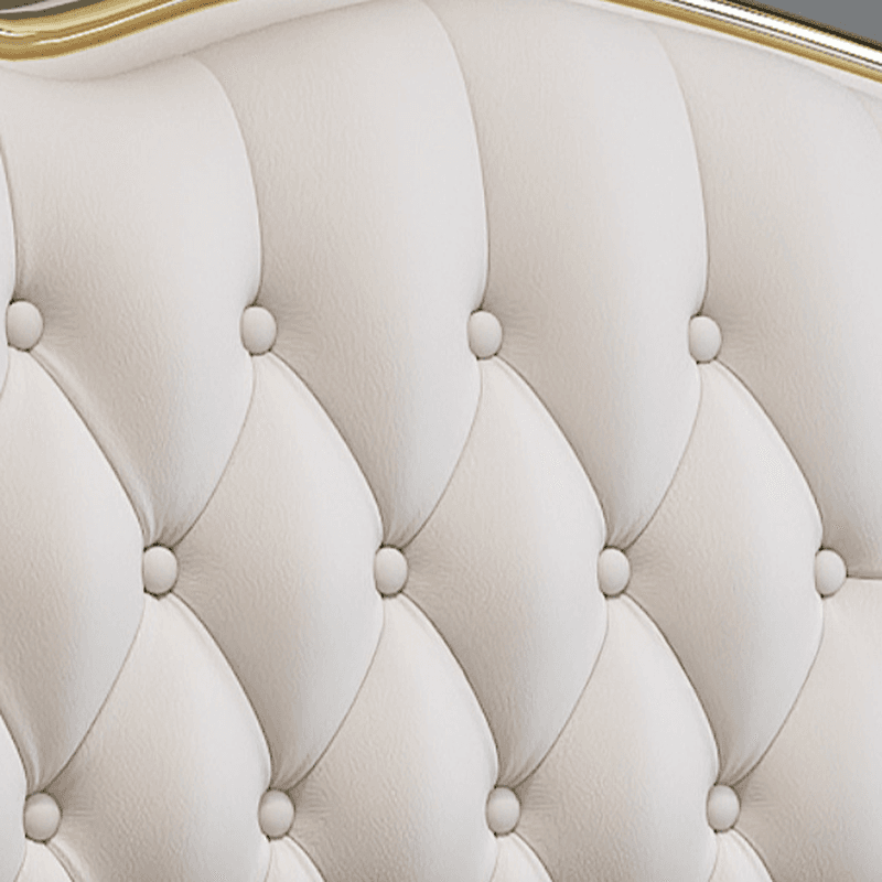 Beige Luxurious Solid Color Storage Bed/Platform Bed with Pine Wood Frame and Button-tufted Design for Living Room - image 5