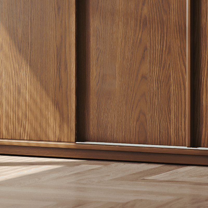 Stylish Coffee Modern Lumber Standalone Armoire Cabinet with Soft Close Drawers and Doors, Interior Shelves - image 4
