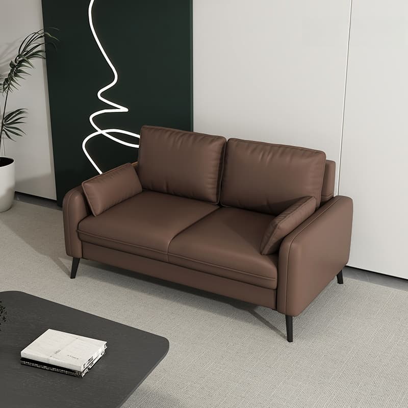 Tear Resistant Loveseat in Gray/Navy Blue/Amber Color with Arm