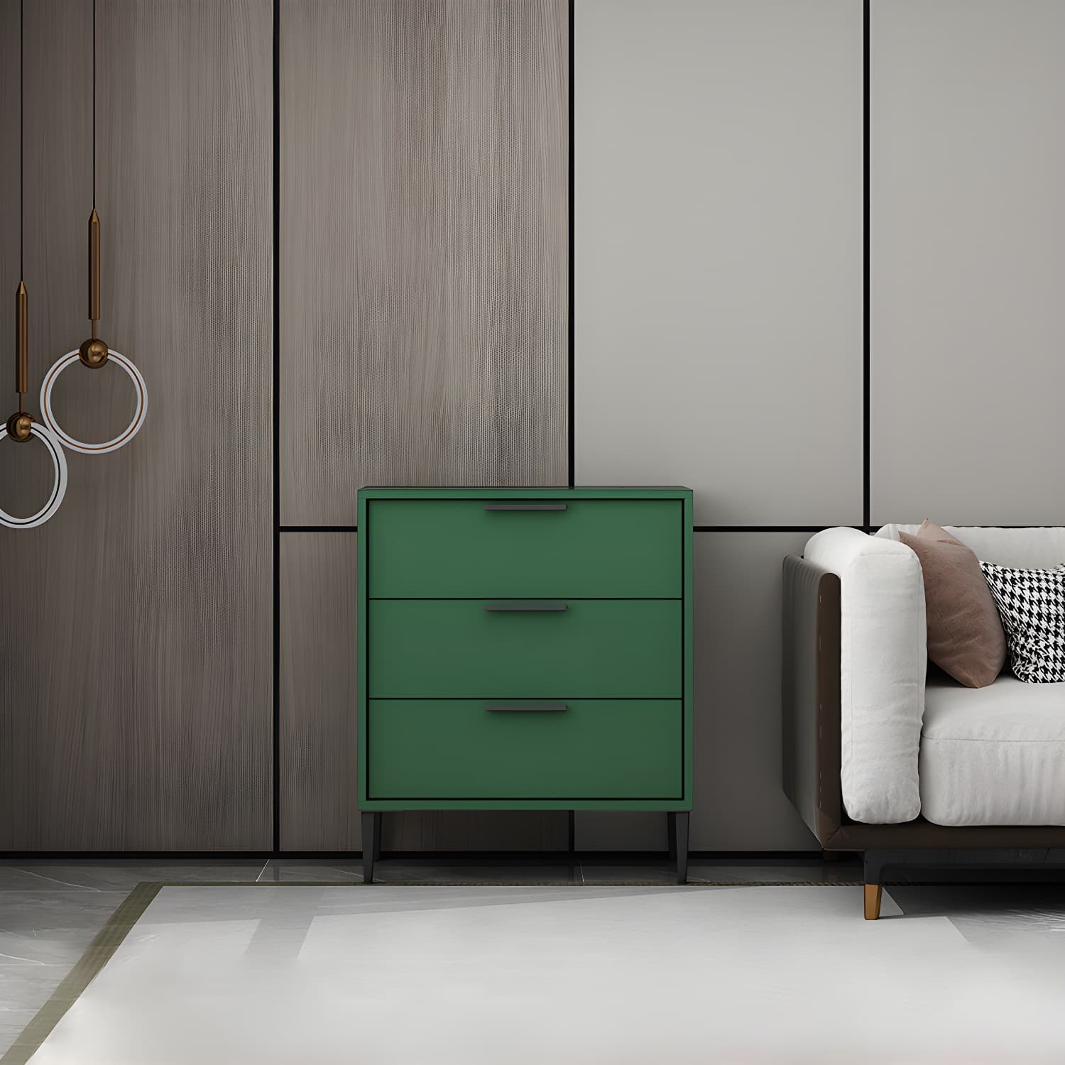 22.83" L x 11.81" W Contemporary Wood Accent Chest with Drawers