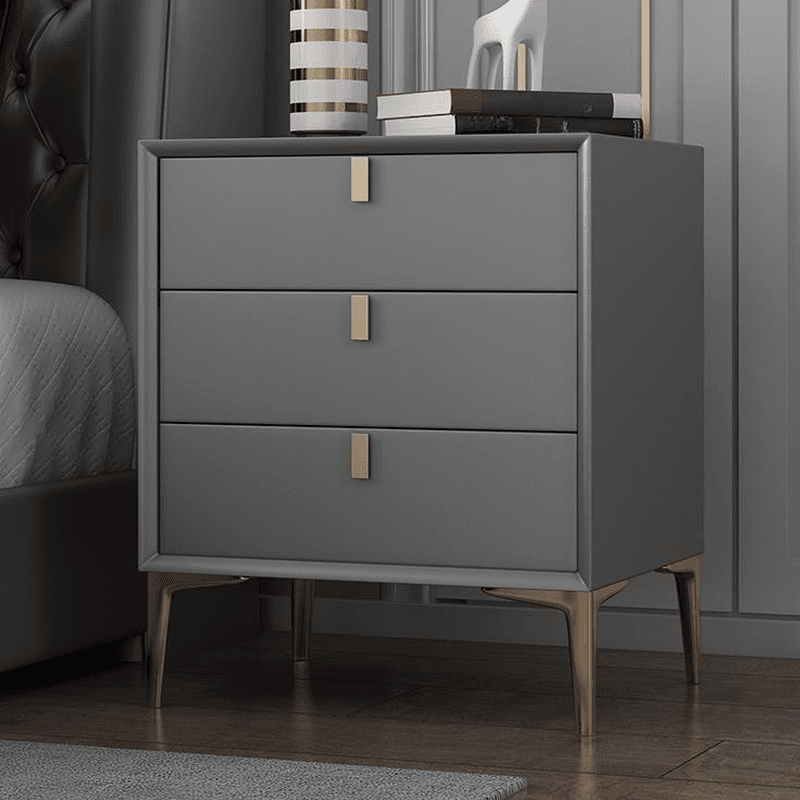 Modern Lumber Nightstand With Drawer Storage & Leg, 3 Drawers/2 Drawers - image 24