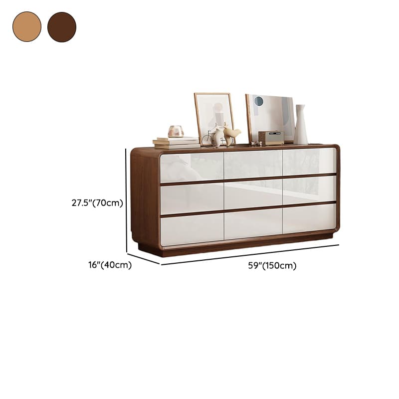 Retro Solid+Manufactured Wood Semainier for Sleeping Quarters, Horizontal/Vertical - image 17