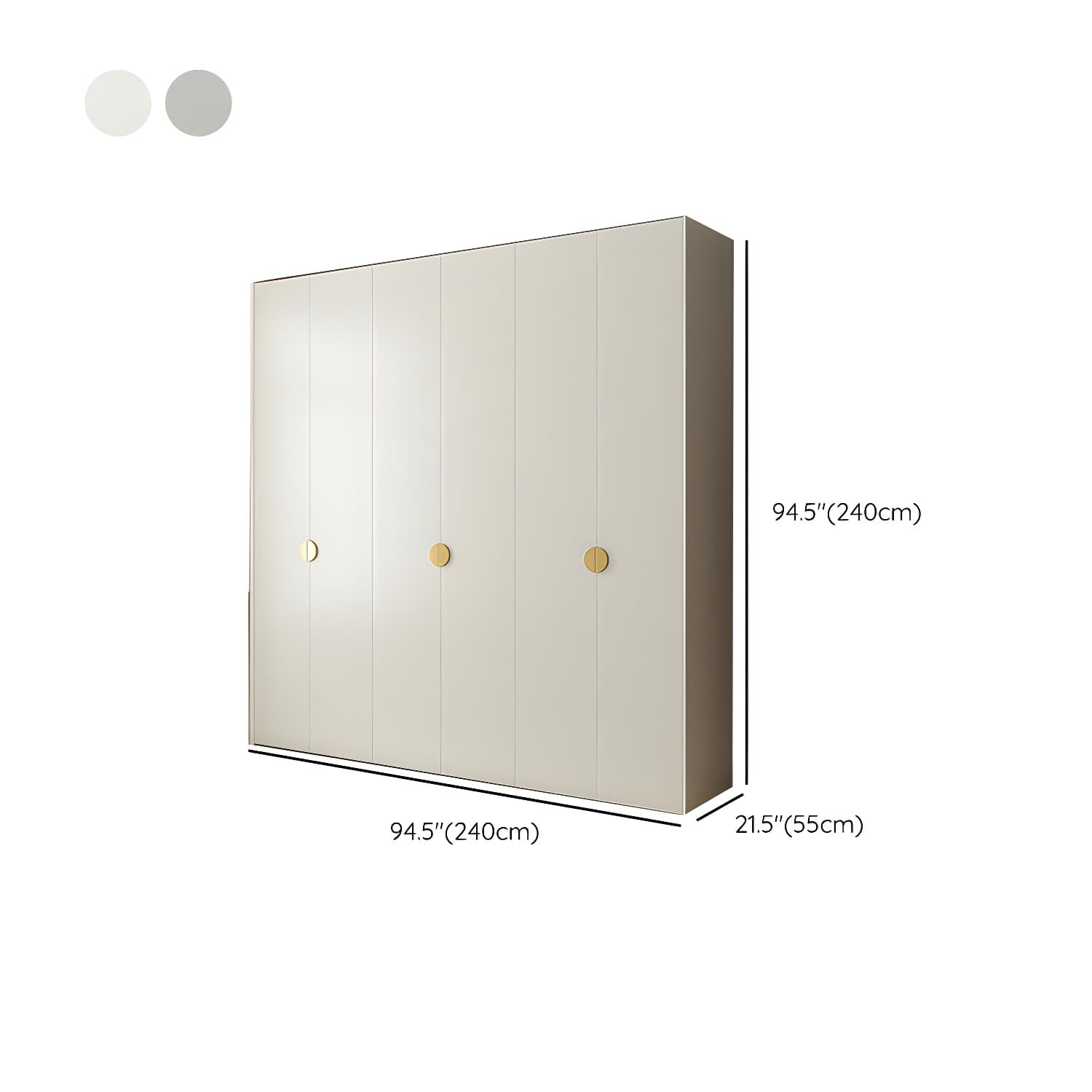 Engineered Wood Wardrobe Cabinet Modern Wardrobe Closet with Shelves for Home - image 21