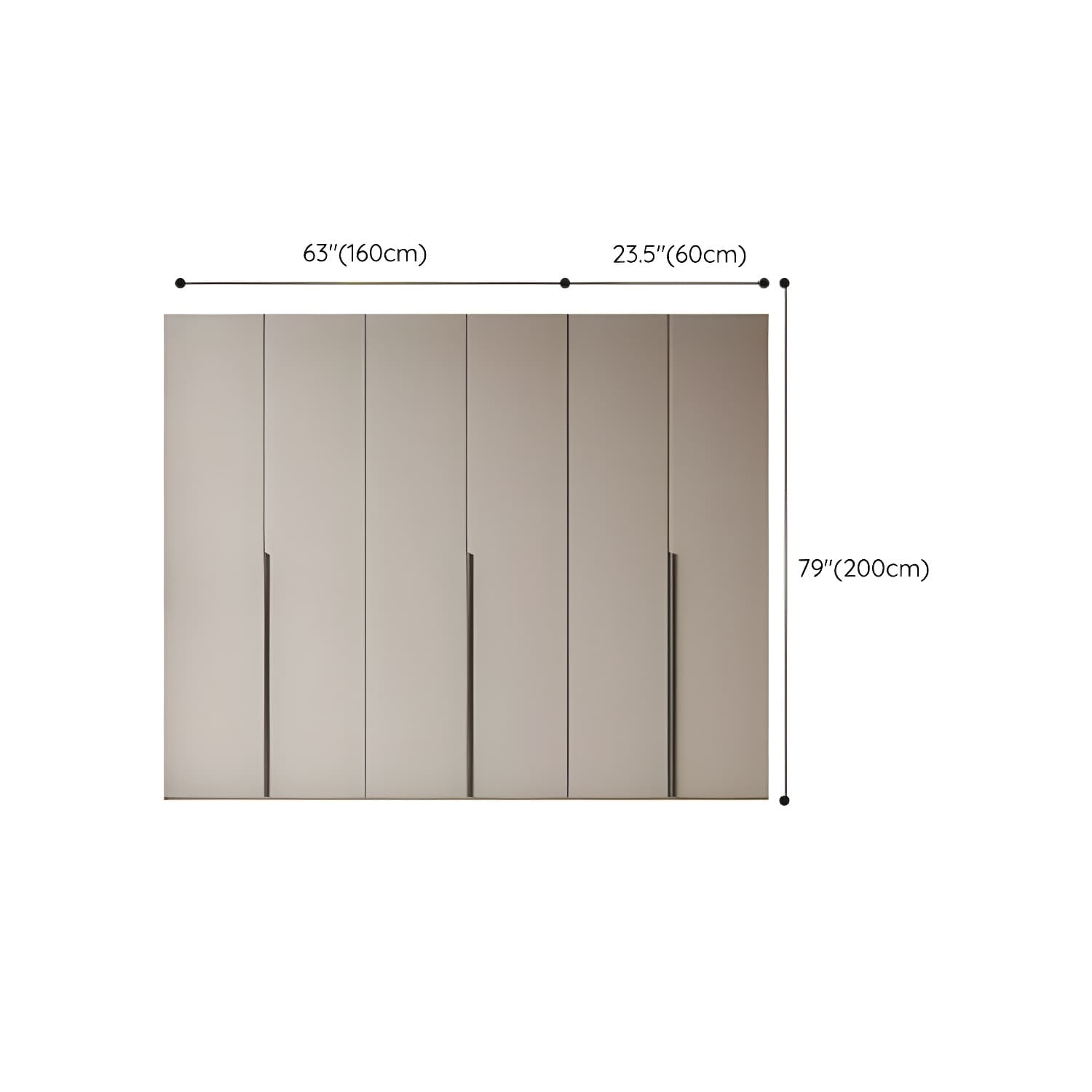 Modern Grey Wood Armoire with Solid Construction and Limited Warranty - image 26