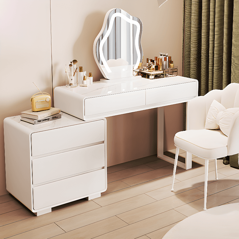 Scalable Push-Pull Vanity Set, Lighting System, Adjustable Touch & Adjustable Brightness, Peony