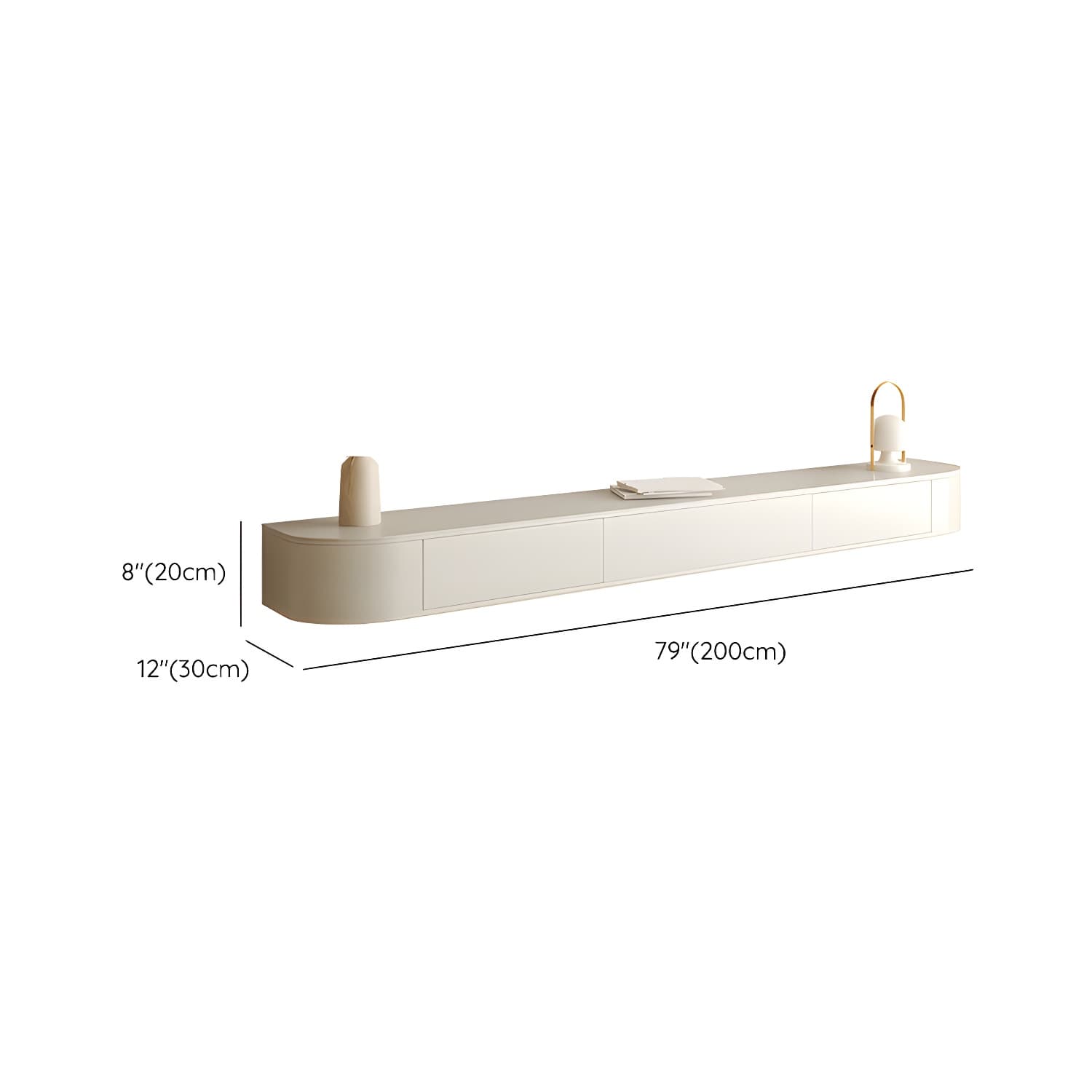 Enclosed Storage Media Console TV Stand Modern TV Stand Console with Drawers - image 15