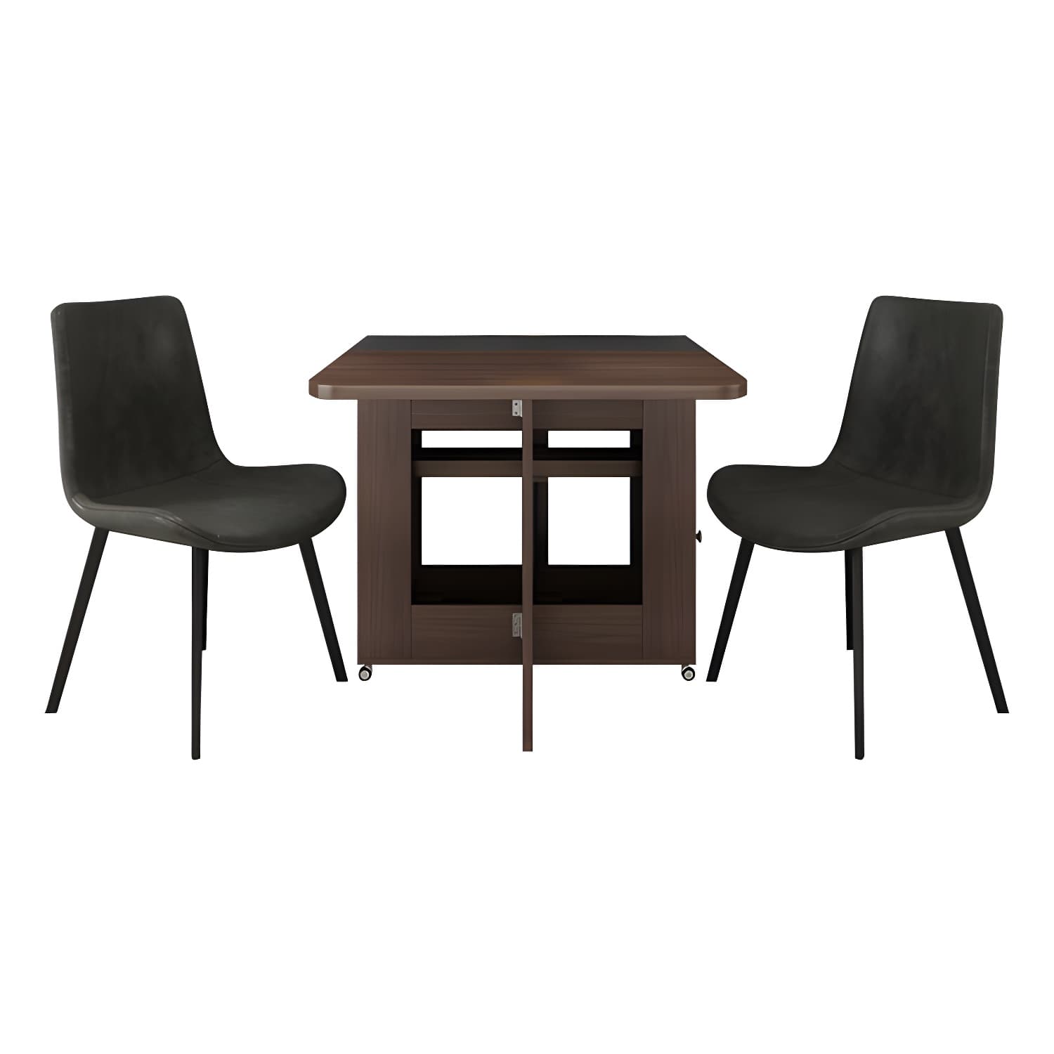 3/5/7 Pieces Modern Folding Solid Wood Multi Purpose Dining Set for Home - image 6