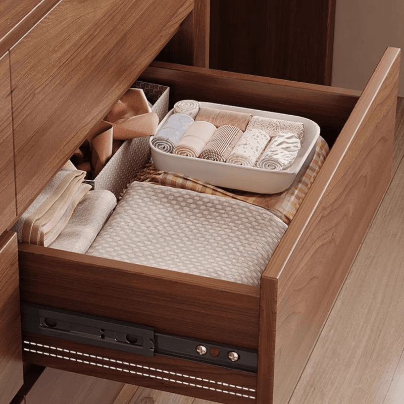 Modish Large/Standard Vanity Set with Natural Wood Table Top, Cream Chair, 3 Drawers/6 Drawers, Light Up Mirror - image 3