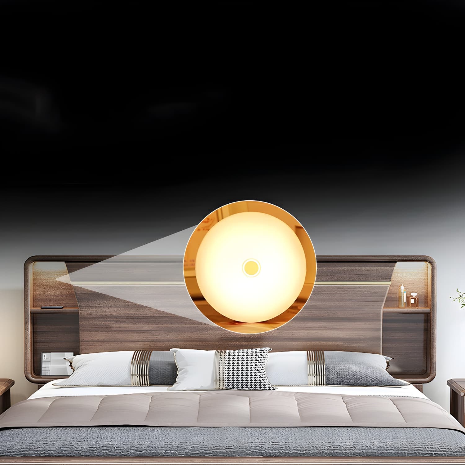 Mid-Century Modern Wood Bed with Headboard, Footboard, and Sleek Design for Stylish Comfort - image 8