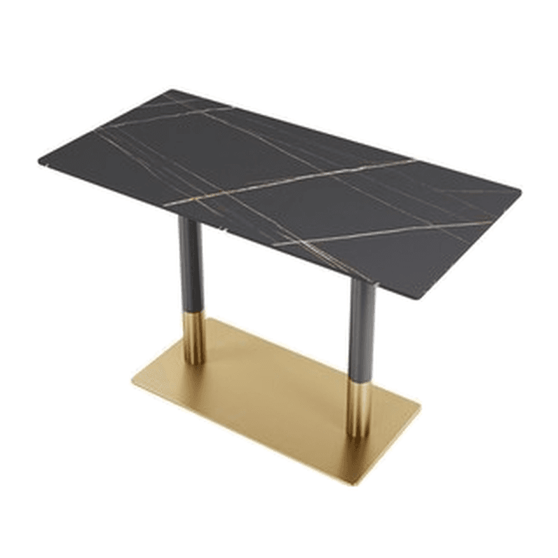 Casual Dining Table with Sintered Stone Top, Fixed Table, Scratch-shielded, for 2/4 People - image 13