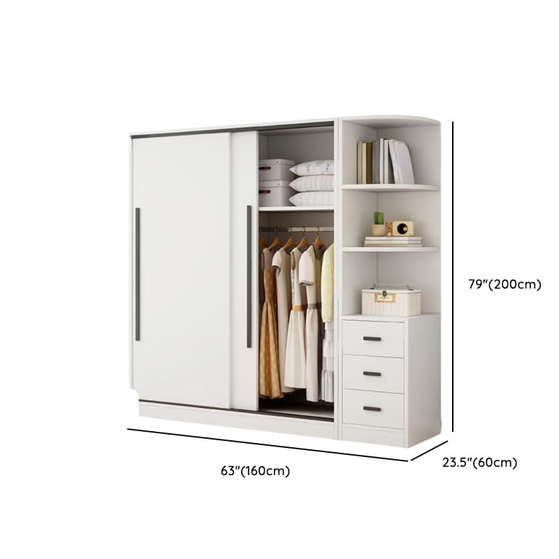 Chalk Modish Wood Dressing Station Soft Close Drawer Soft Close Door Interior Shelves - image 20