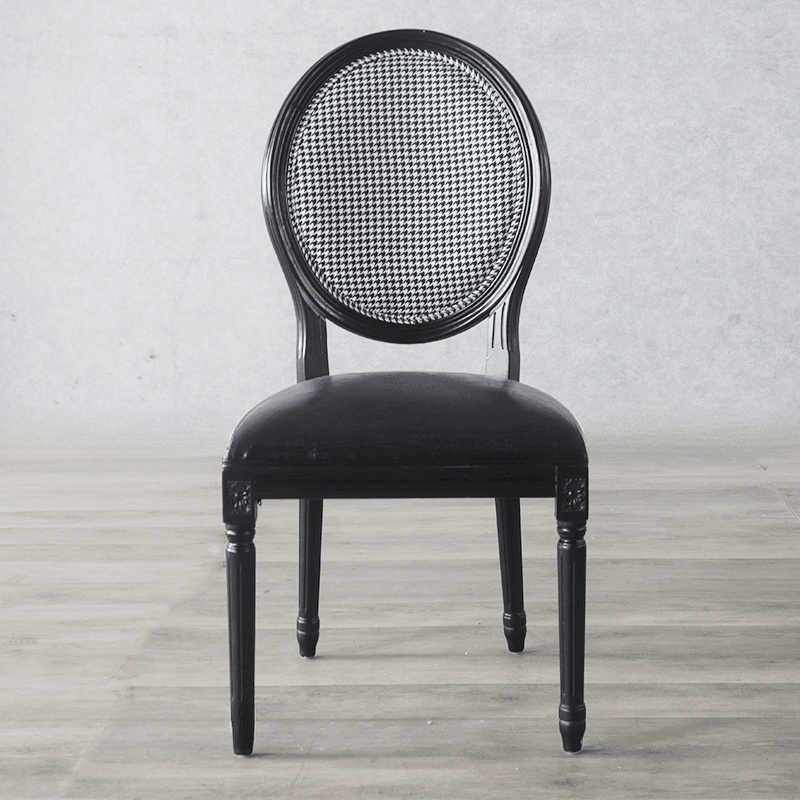 Victorian Style Side Chair with King Louis Back and Bordered Frame, Balanced Stability - image 8