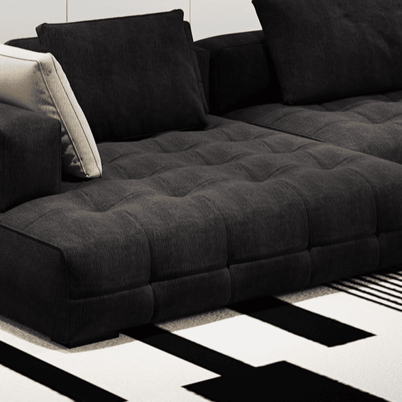 L-Shape Corner Sectional in Dark with Button-tufted Upholstery - image 6