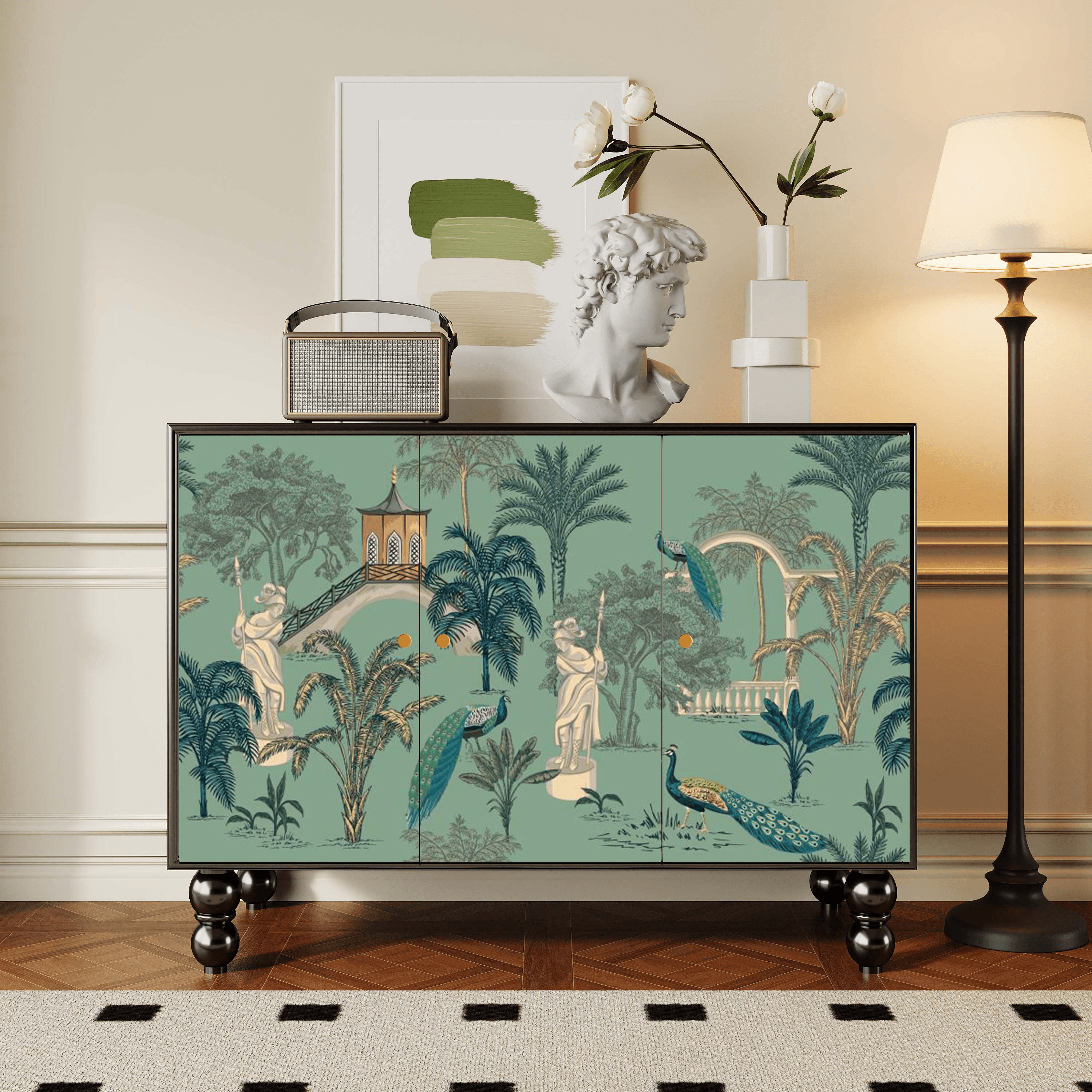 Parlor Detached Sideboard with Six Internal Shelves and Benchtop - image 26