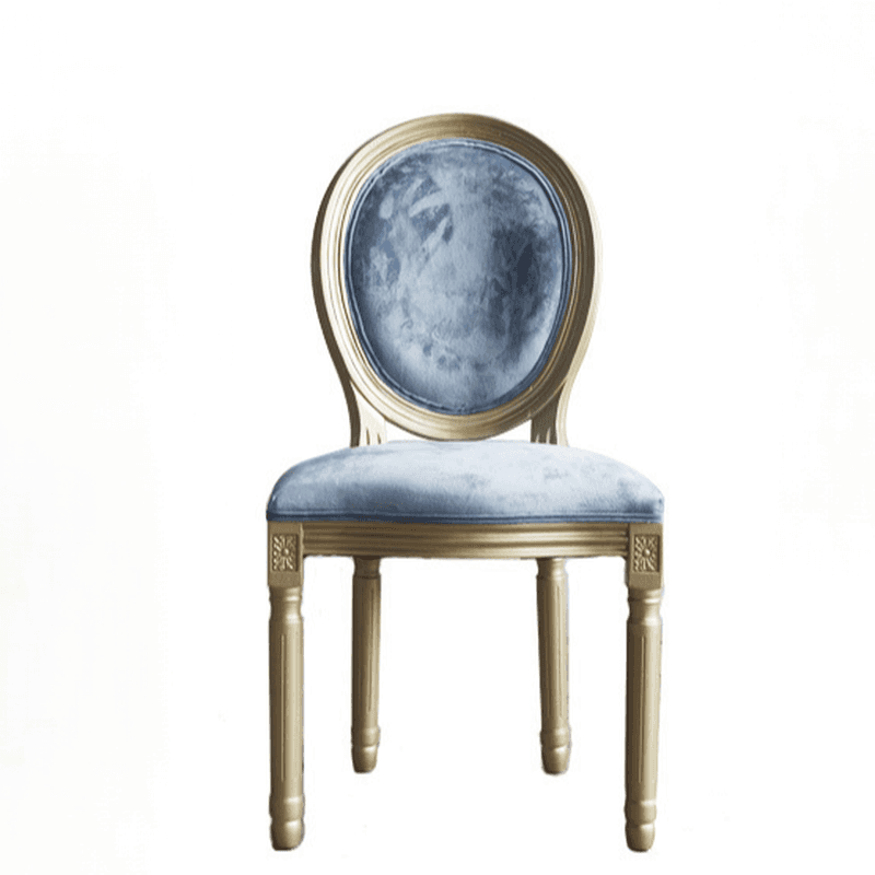 Golden Legged King Louis Back Armless Chair for Dining Room, Outlined Frame with Foot Pads, Steady and Stable - image 8