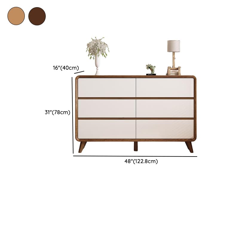 Retro Solid+Manufactured Wood Semainier for Sleeping Quarters, Horizontal/Vertical - image 10