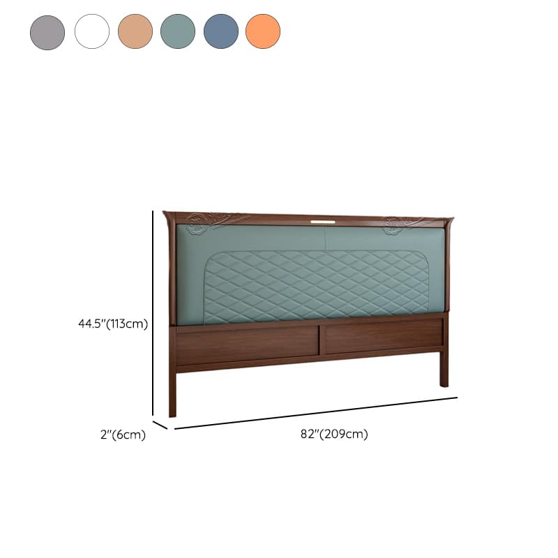 Modish No Distressing Rubberwood Panel Headboard with Rectangle Shape for King/Full/Queen Bed, Featuring Sponge Upholstery Fill and Standard Height - image 13