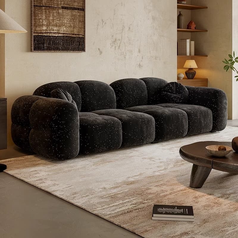 Versatile Black/Light Gray/Sage Standard Sofa/Loveseat with Arm and Concealed Support