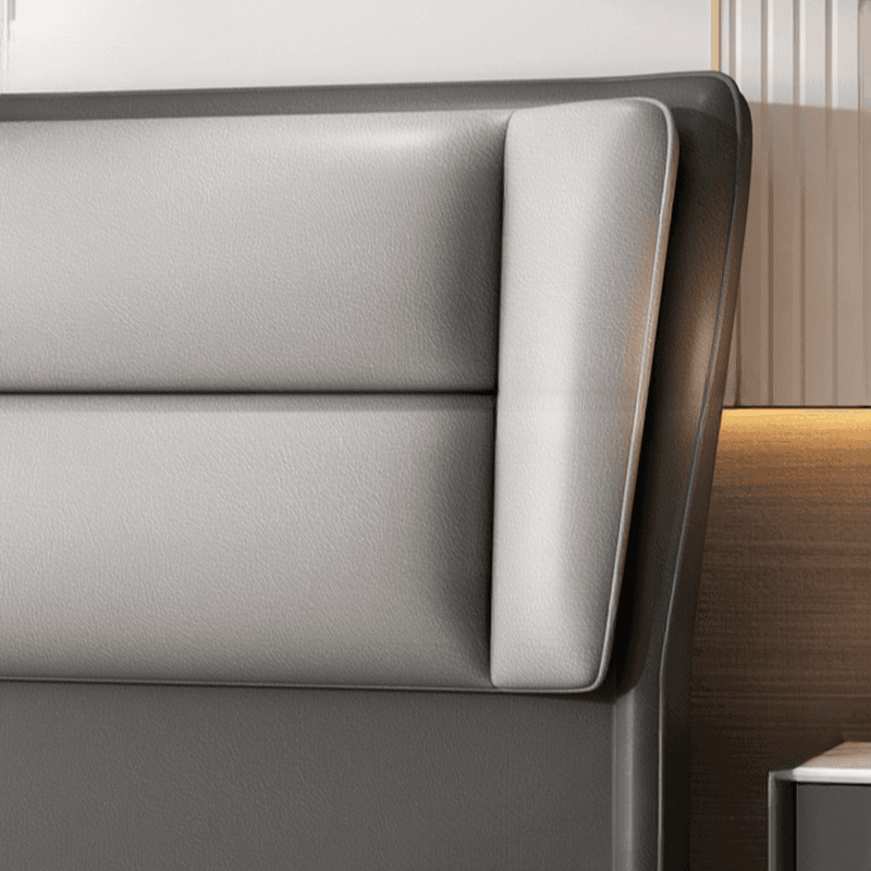 Modish Wingback Headboard in Timber with No Distressing, Rectangle Shape for Queen/Full Bed, Featuring Sponge Upholstery and Standard Height - image 12
