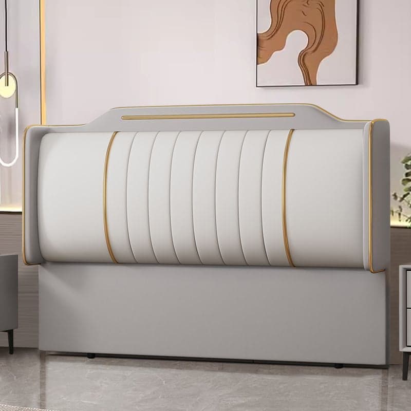 Modish No Distressing Timber Panel Headboard with Rectangle Shape for King Bed, Featuring Sponge Upholstery Fill and Standard Height - image 10
