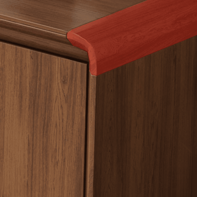 Sepia Simplistic Sideboard with 3 Drawers, Standard Size, Adjustable Shelving, and Multiple Doors Storage Cabinets - image 6