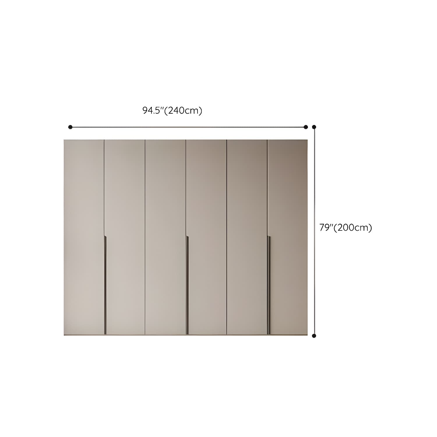 Modern Grey Wood Armoire with Solid Construction and Limited Warranty - image 24