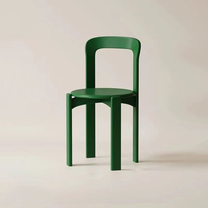 Framed Stable Orange/Green/Blue Solid Wood Side Chair with Foot Pads in a Modern Style - image 4