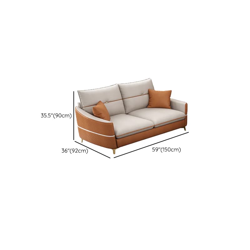 Straight/L-Shape Sofa/Sofa Chaise with Horizontal/Right Orientation, Sloped Arms, and Stitch-tufted Detailing - image 7