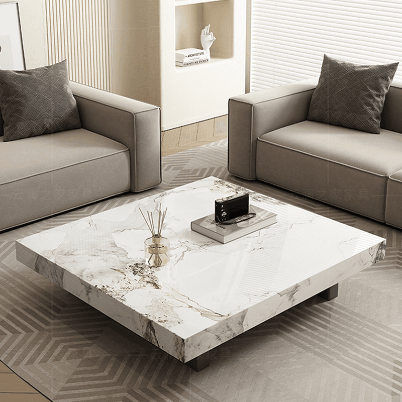 Square Board Game Coffee Table with Sled Base Suitable for Living Room Use - image 10