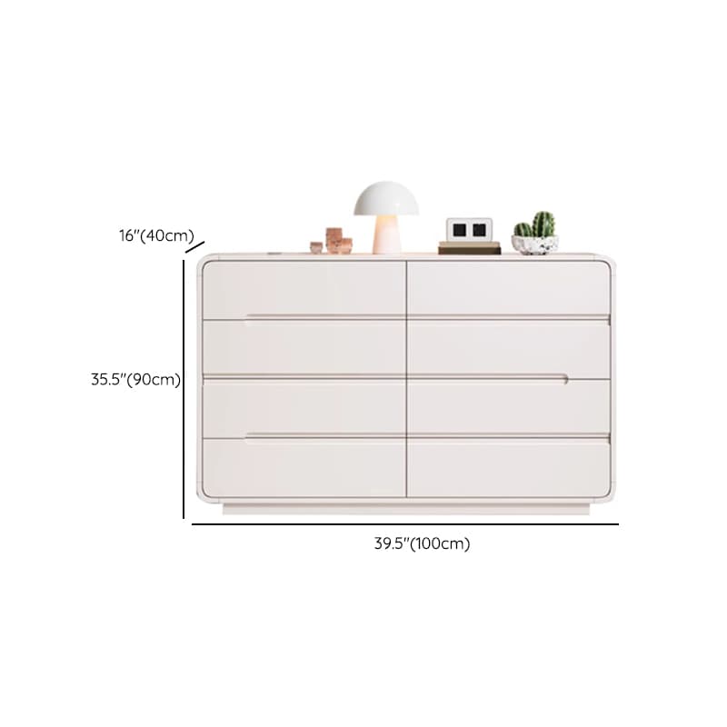 Art Deco White Horizontal/Vertical Bleached Wood Double Dresser/Bachelor Chest with 6 Drawers/8 Drawers/4 Drawers - image 16