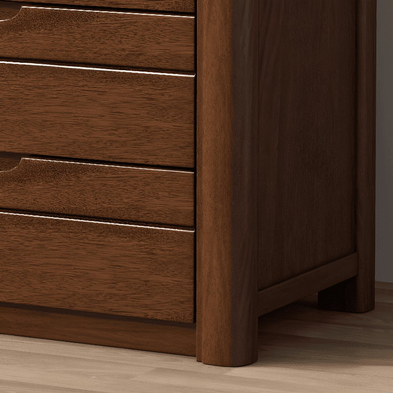 Trendy Walnut Wood Lingerie Chest/Double Dresser with 5/4/6 Drawers in Vertical/Horizontal Orientation - image 12